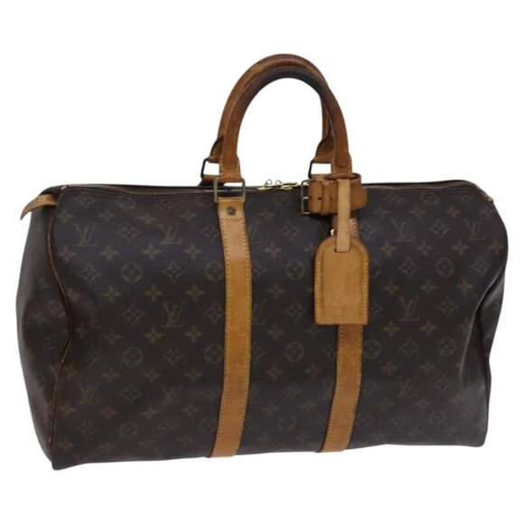 LOUIS VUITTON Monogram Keepall 45 Boston Bag